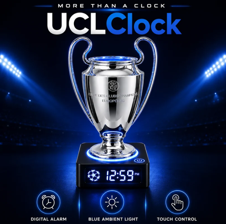 UCL Clock – Yukilook Champions League Trophy Alarm Clock